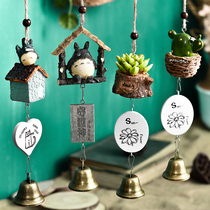 Creative Japanese style small fresh wind chimes hanging door decoration Cute girl bedroom room bell pendant Birthday gift
