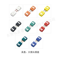 High quality thermocouple plug socket Type K green large plug socket