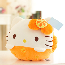 hello kitty hand warmer Hello kitty cartoon hand warmer pillow plush toy to send girlfriend Valentines Day gift