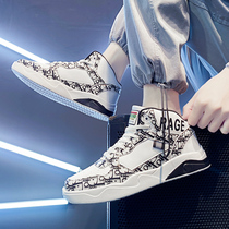 2022 New Mens Shoes Spring High Help Board Shoes Trends 100 Hitch Teens Sports Casual Tide Cards Little White Tide Shoes