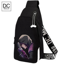 2020 new style personality anime graffiti student chest bag messenger bag fashion large capacity sports casual shoulder bag men