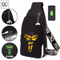 Cosby slanted satchel men individuality ins Chauke plethora chest bag large capacity black single shoulder bag 2020 new satchel