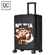 Anime cartoon suitcase ins hipster rod female 24 inch travel 20 code Korean version of the suitcase 26 universal wheel