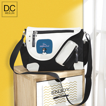 Fashion Street Trend Satchel Satchel Boys Junior High School Diagonal Satchel Day Ensemble Large Capacity Day Ensemble Korean Edition Single Shoulder Bag