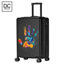 Creative peripheral trend culture Youth fashion 24 inch large capacity suitcase Student trolley box Mens suitcase