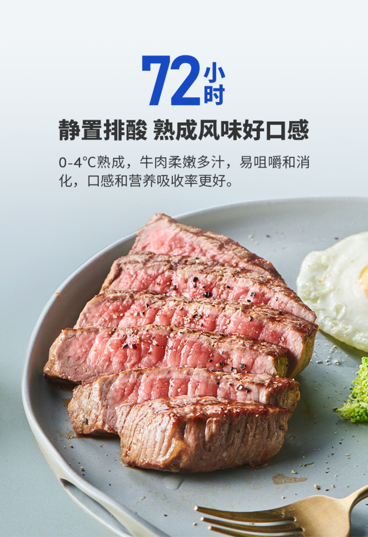 【小牛凯西】西冷厚菲力牛排原眼肉整切黑椒儿童牛排10片雪花新鲜_特