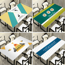 Leather table cloth waterproof and oil-free light and luxurious table cushion pvc table cushion tea table cushion for home odorless plastic table cloth