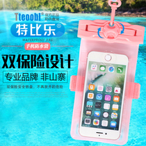 Tebey 21H underwater camera phone waterproof bag Apple 67plus diving cover touch screen swimming Universal
