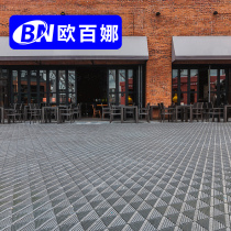 O 100 Na Doorway Decontamination Dust Removal Cushion Commercial Three-in-one Scraped Soil Mat Hotel Mall Outdoor Anti-Slip Splicing Door Cushion