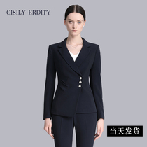 Autumn and winter clothing professional suit Womens formal suit Fashion temperament Beauty salon tooling Sales Department overalls