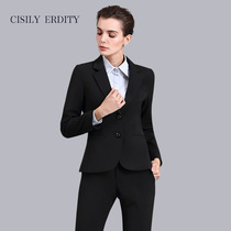 Autumn and spring small suit jacket Female suit suit Feminine temperament Business professional outfit tooling interview formal work clothes