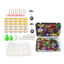 Special offer Luya bait horse mouth melon seed sequin booster set with Fly hook fishing horse mouth bait white bar fake fish bait