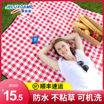 Picnic mat Spring tour moisture proof mat Outdoor portable waterproof grass picnic mat outing thickened ins wind picnic cloth