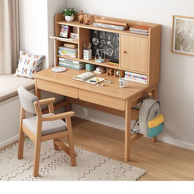 电脑桌台式书桌书架书柜一体桌卧室写字桌学生家用学习桌子办公桌