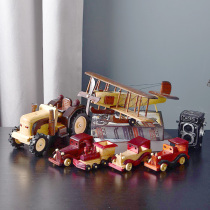 Vintage vintage nostalgic classic car motorcycle model ornaments photography props cafe decoration window decorations