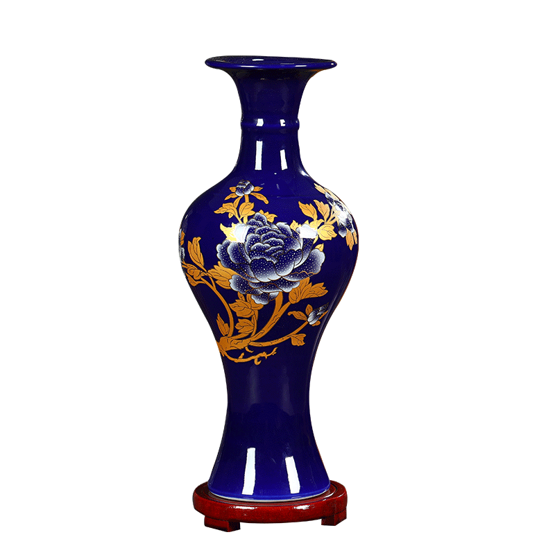 Ceramic vase furnishing articles furnishing articles contracted wine ark, blue flower arrangement sitting room adornment household act the role ofing is tasted ins flower arrangement