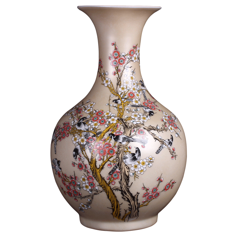 Good clubs at the jingdezhen ceramics powder enamel vase household adornment handicraft decoration furnishing articles in the living room