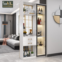 Light luxury porch cabinet shoe cabinet integrated screen partition cabinet modern entry into the living room wine cabinet decoration cabinet Hall Cabinet