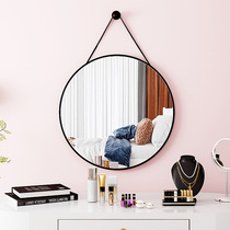 Makeup mirror Wall self-adhesive dressing table decorative wall hanging French Net red light luxury special-shaped wall patch hanging wall