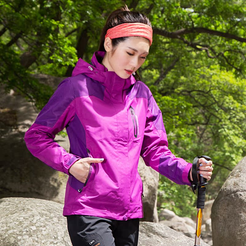 双星户外冲锋衣男女休闲外套抓绒保暖防风防水登山服透气情侣款产品展示图2