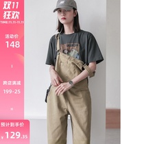 GUIER denim pants women Korean version of loose jeans women 2021 new salt womens pants