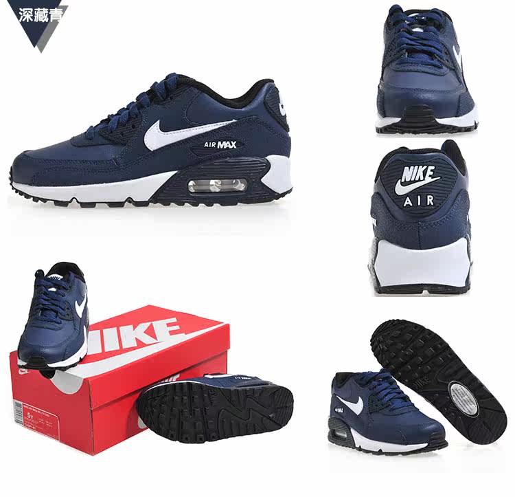 正品耐克女鞋nike air max 90女子气垫运动鞋休闲鞋724852 443817