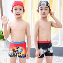 Ottman Childrens swimsuit Summer boy swimming hat Spider-Man swimsuit for children sunscreen baby speed dry suit