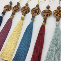 Curtain accessories tassel hanging ears fabric table flag curtain head Chinese wind small lob hanging beard Pillow sofa cushion hanging ball