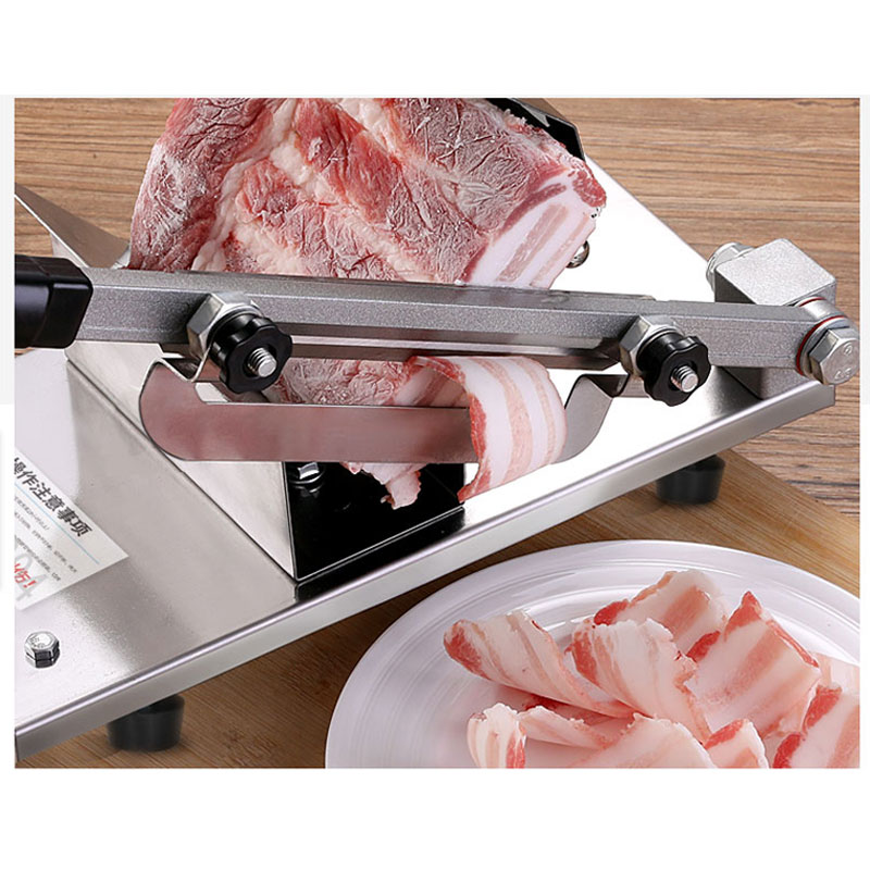 qisheng mutton roll slicer, a hand-operated meat slicer for cutting rice cake, gelatinized beef, vegetables, potato chips