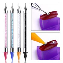 Nail paste Diamond crayon silicone nail nail drill pen double head rhinestone multi-purpose glue drill tool accessories