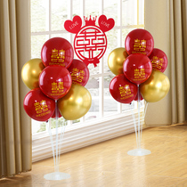 Size (2 sets)Wedding celebration decoration balloon table floating bracket Transparent drag rod tree bracket Birthday party