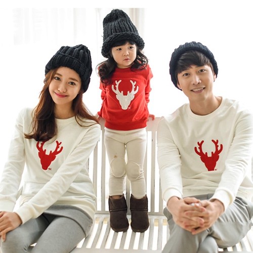 淘宝婴儿亲子装春装全家装卫衣长袖母子母女装