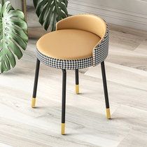 Light luxury cosmetic bench bedroom minimal modern net red dresser soft seat Soft seat back small Nordic dresser stool