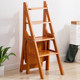 Trojan man solid wood ladder chair household ladder chair folding dual-use ladder stool indoor climbing pedal staircase multi-functional Trojan man solid wood ladder chair household ladder chair folding dual-use ladder stool indoor climbing pedal staircase multi-functional