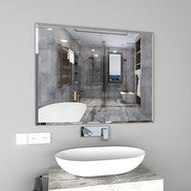 Bathroom mirror Wall self-adhesive non-perforated toilet toilet toilet bathroom wash table dressing wall paste