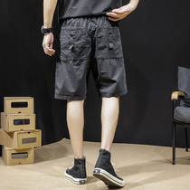 Summer thin model 2021 new tooling shorts men loose wear summer pants casual five-point pants trend