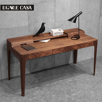 Desk Nordic modern computer desk solid wood walnut office desk desk Deutsch porada furniture customization