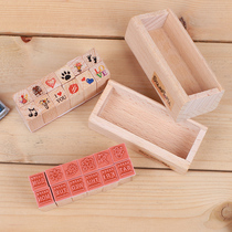 diy photo album accessories Korean seal diary cute seal album series 12 seals