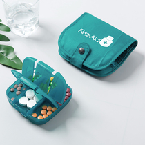 The medicine box reminds the 7-day medicine box to carry the one-week large-capacity drug sub-pharmac device for the elderly