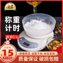 Fabaker baking electronic scale gram scale kitchen scale household small scale tray electronic food weighing baking tool 5kg