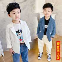 Boys suit single piece of spring and autumn childrens casual little suit fashionable boy boys baby coat