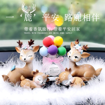 Car swing piece One way Ping An deer trolley on the creative internet Red car Decorative Supplies Big Full Woman In-car Ornament