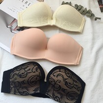 Strapless lingerie gathering non-slip invisible bra female 2021 new sexy chest wrap chest bra small bra
