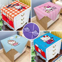 kt cat bed head cabinet cover cloth waterproof dust cover modern minimalist TV cabinet cover bedroom small table cloth cover towels