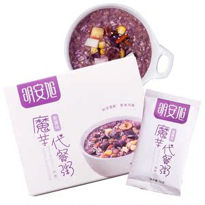 明安旭魔芋代餐粥五谷杂粮红豆薏米低紫薯食品卡营养饱腹早代餐粉