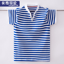 Boy T-shirt short sleeve summer dress 2022 new child streaks compassion CUHK Tong Shuai Casual Boy Summer Tide