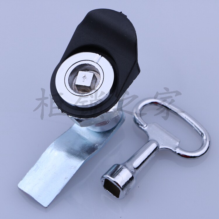 海坦ms816-1四角锁 配电柜门锁 垃圾箱果皮箱锁 伸缩式转舌锁