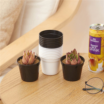 Plant plastic flowerpot small round pot colonization pot fleshy flowerpot simple green plant pot