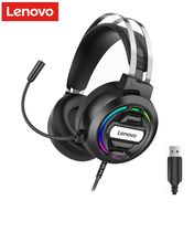 Lenovo Lenovo H401 Cable Game e-sports RGB glowing chicken headset headset headset 7 1 Channel