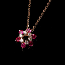 2020 Meet You in the Morning Light Peach Blossom Necklace